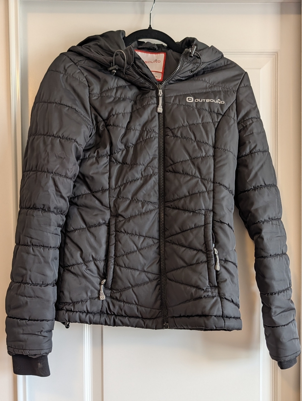 Outbound LOLA Quilted Hooded Puffer Jacket - Charcoal RN B7118 Size XS